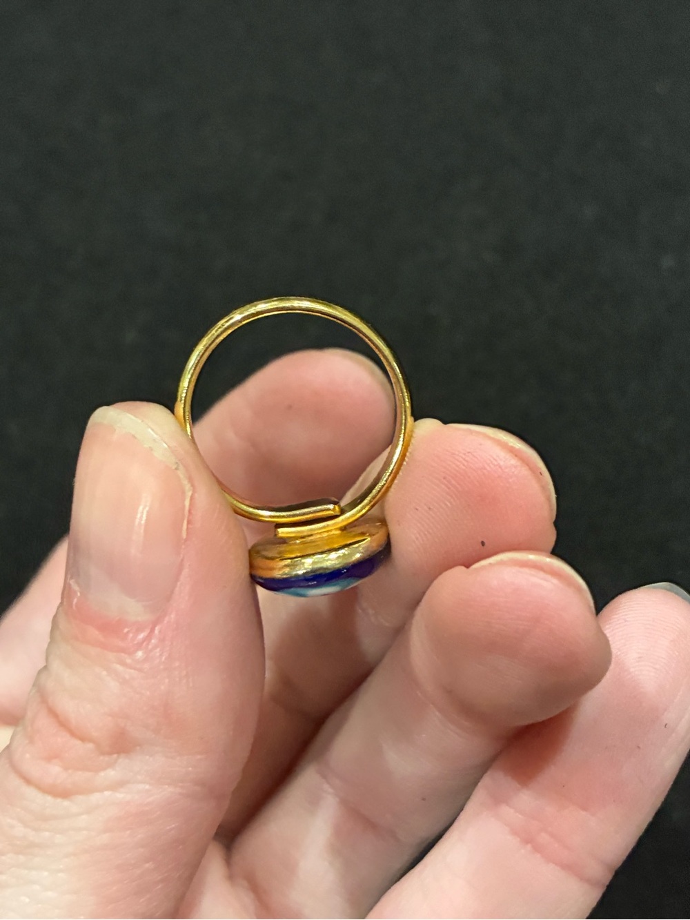 Vintage Mid Century Murano Glass Ring - Picture 6 of 8